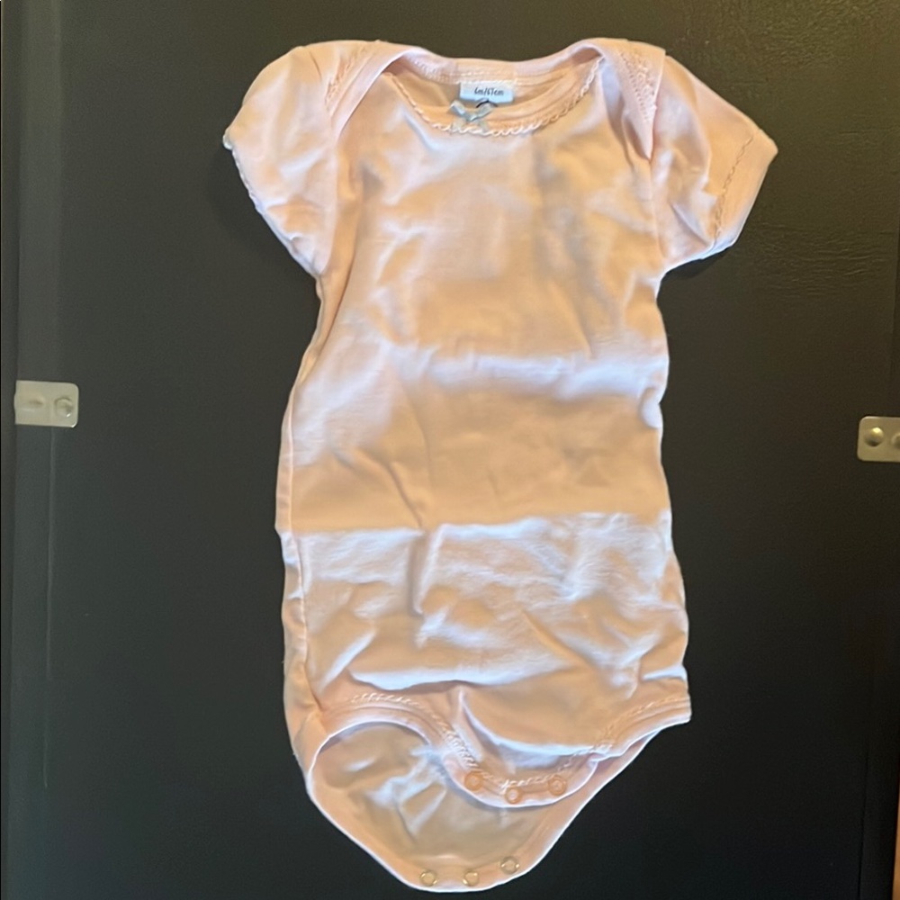 Petit Bateau Soft Pink Baby Bodysuit